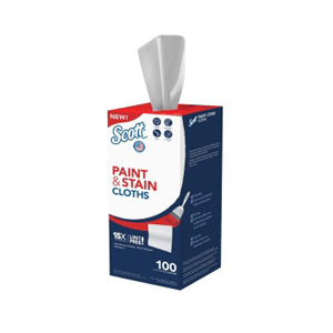 53942 Paint Cleaning Cloth, Disposable, White, 100 PK