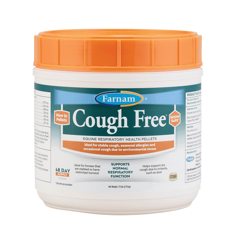 Cough Free 100540756 Equine Respiratory Health Supplement, Pellet, 1.75 lb