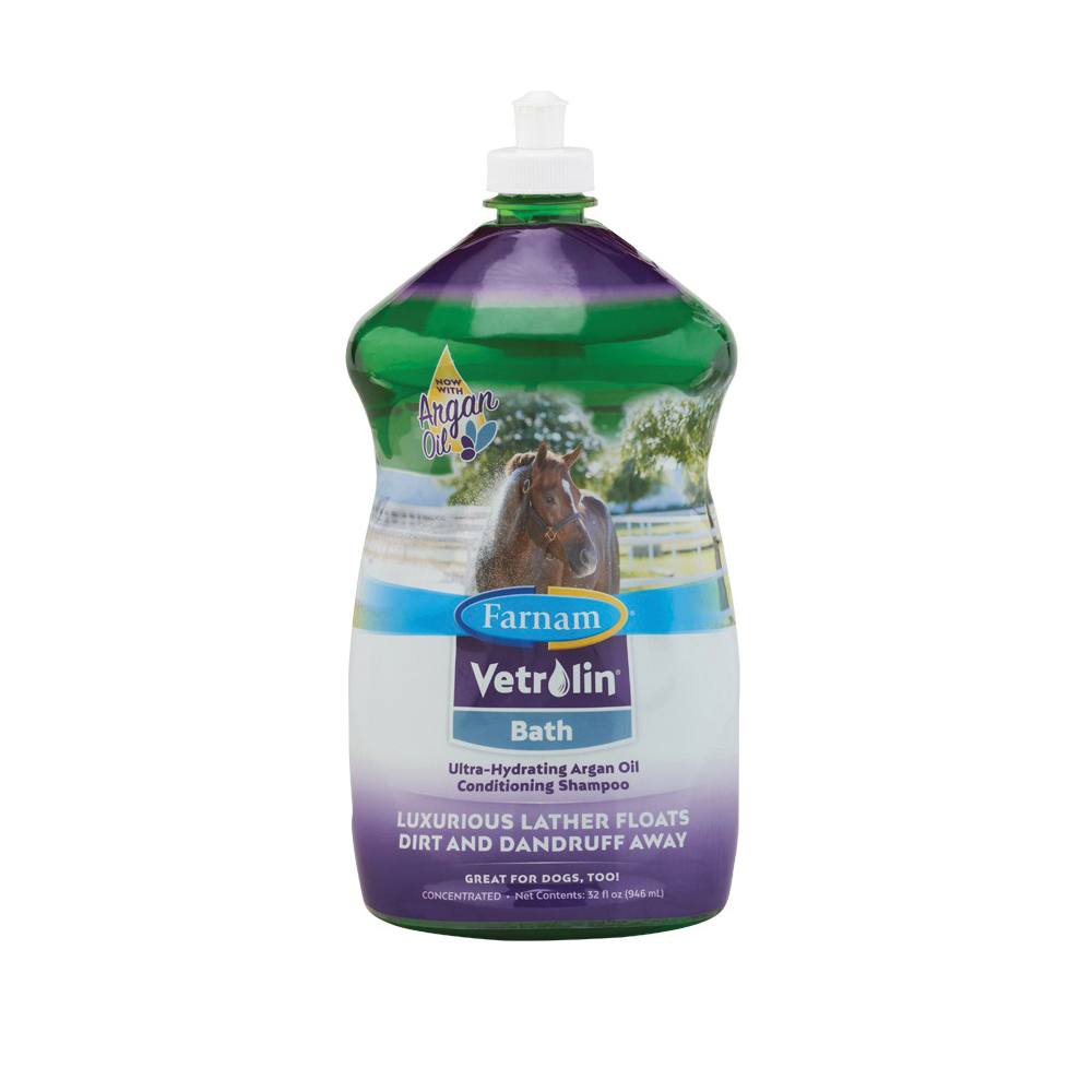 Vetrolin 100543873 Ultra-Hydrating Conditioning Shampoo, Liquid, Green, Pleasant, 32 oz Bottle