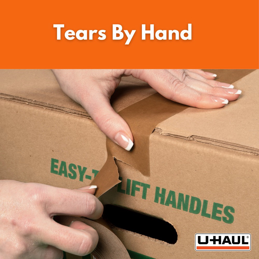 U-Haul 30T Box/Packaging Paper Tape, 30 yd L, 2 in W, Brown - 2