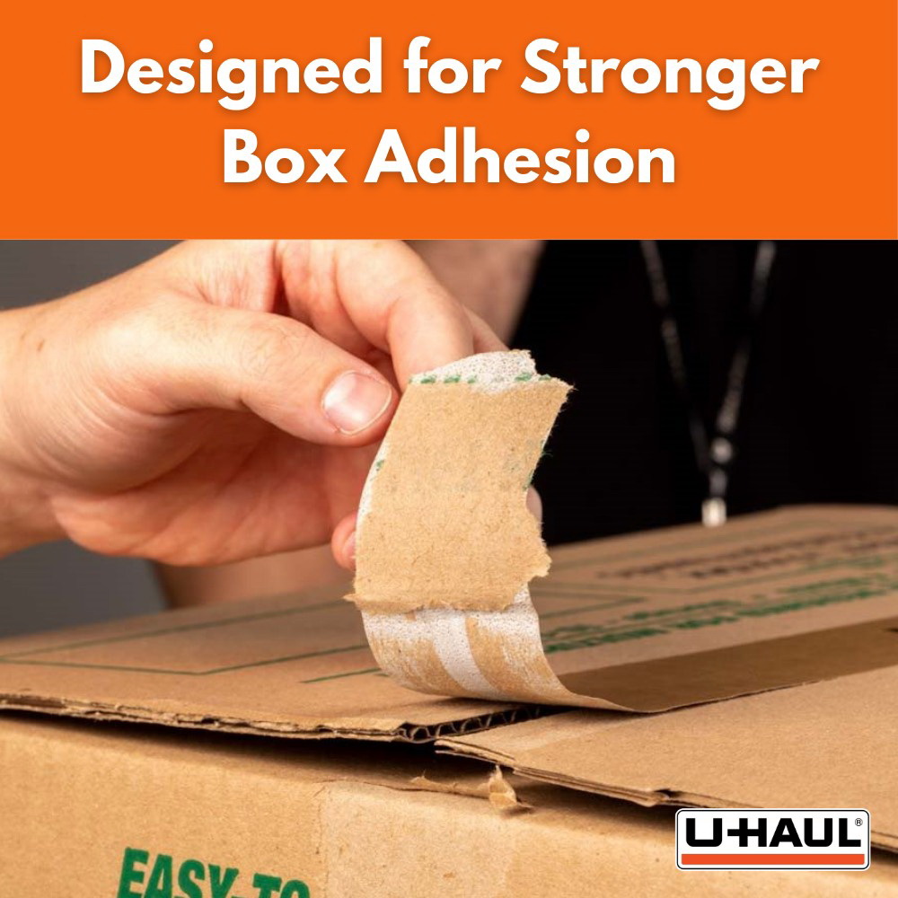 U-Haul 30T Box/Packaging Paper Tape, 30 yd L, 2 in W, Brown - 3