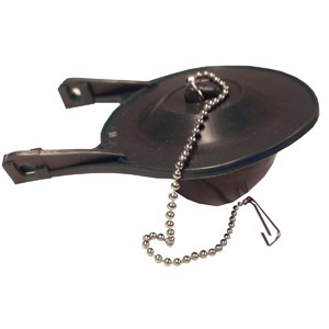 Lasco 04-1633 Toilet Tank Flapper, Rubber, Black, For: New Style Low-Flush Toilets