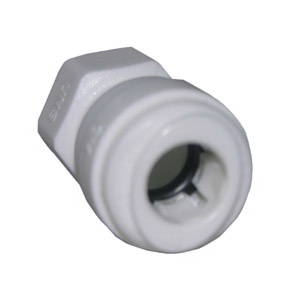 Lasco 19-6181 Faucet Connector, 1/4 in, OD Tube x Compression Female, Plastic