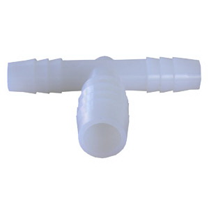 Lasco 19-9583 Hose Tee, 3/8 x 1/2 in, Insert x Barb, Nylon