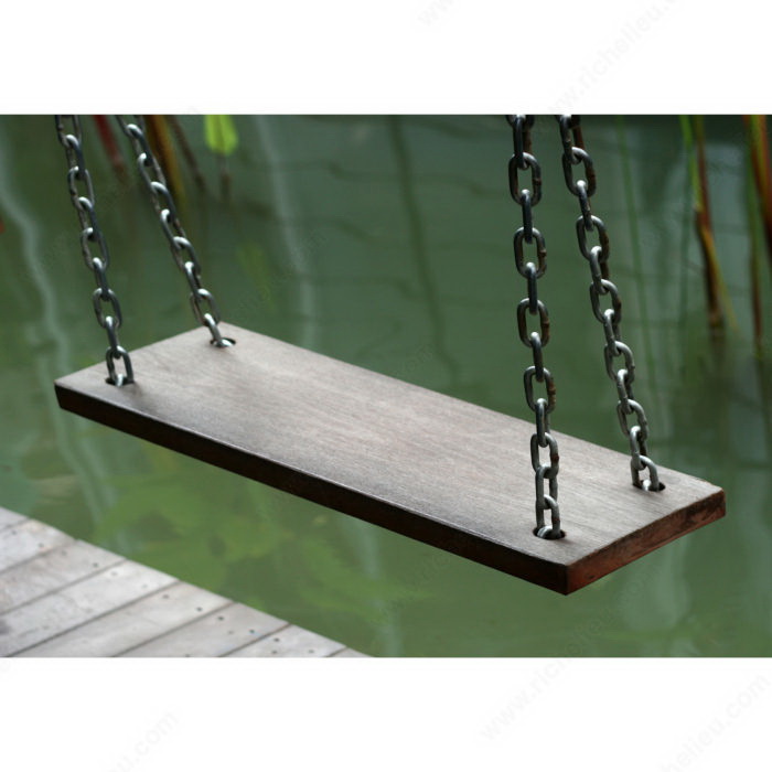 Straight Link Machine Chain, Kingchain, 2/0, 545 lb Working Load, Carbon Steel, Zinc-Plated, Sold by the Foot - 3