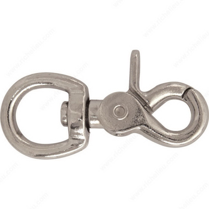 Scissor Snap, 5/8 in, 44 lb Working Load, Steel, Nickel-Plated - 2