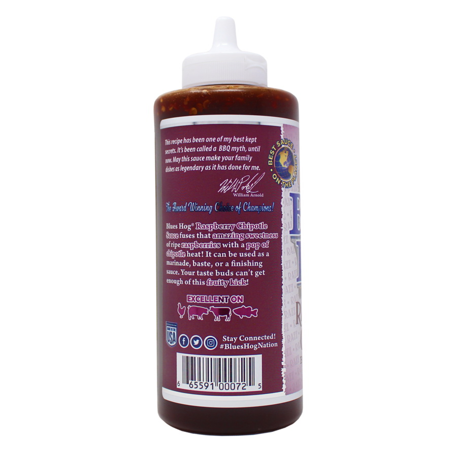 Blues Hog 70510-06 BBQ Sauce, Raspberry Chipotle, 25 oz Bottle, Beef, Chicken, Fish, Pork - 2