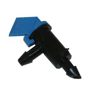 Lasco 15-5608-25 Drip Emitter, Flag, 1/4 in Connection, Barb, 2 gph, Blue, 25 PK