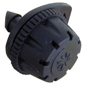 Lasco 15-5648-25 Dial-Flow Drip Emitter, Adjustable, 1/4 in Connection, Barb, 8 Stream, Full-Circle, 0 to 10 gph