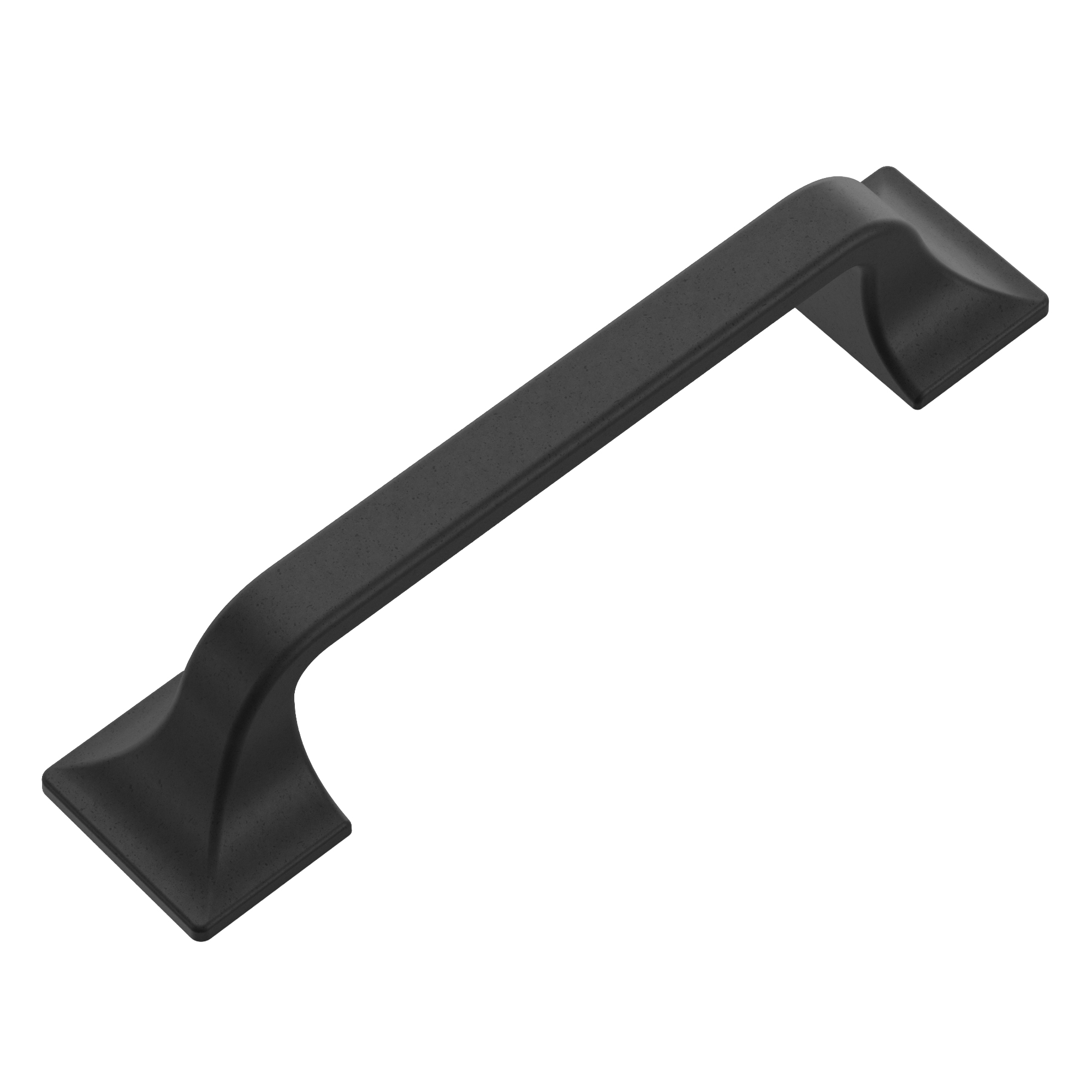 Forge Series Cabinet Pull, Hickory Hardware, 3-3/4 in L Handle, Zinc, Black Iron - 3