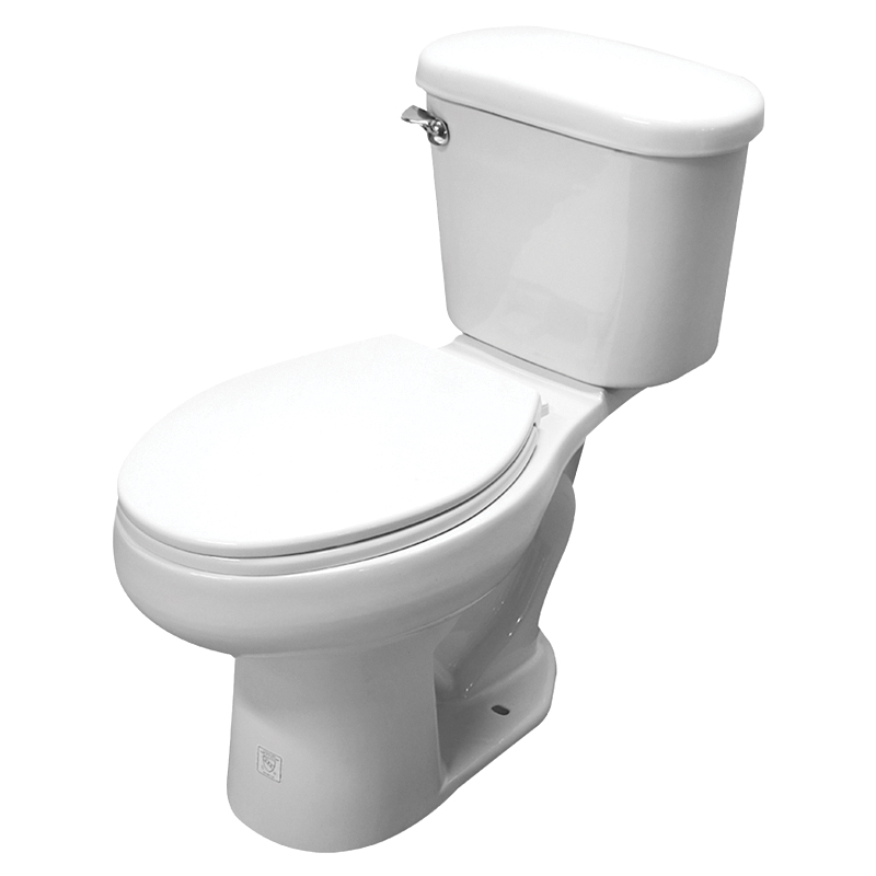J6052013120 Toilet, Elongated Bowl, 1.6 gpf Flush, White, ADA Compliant