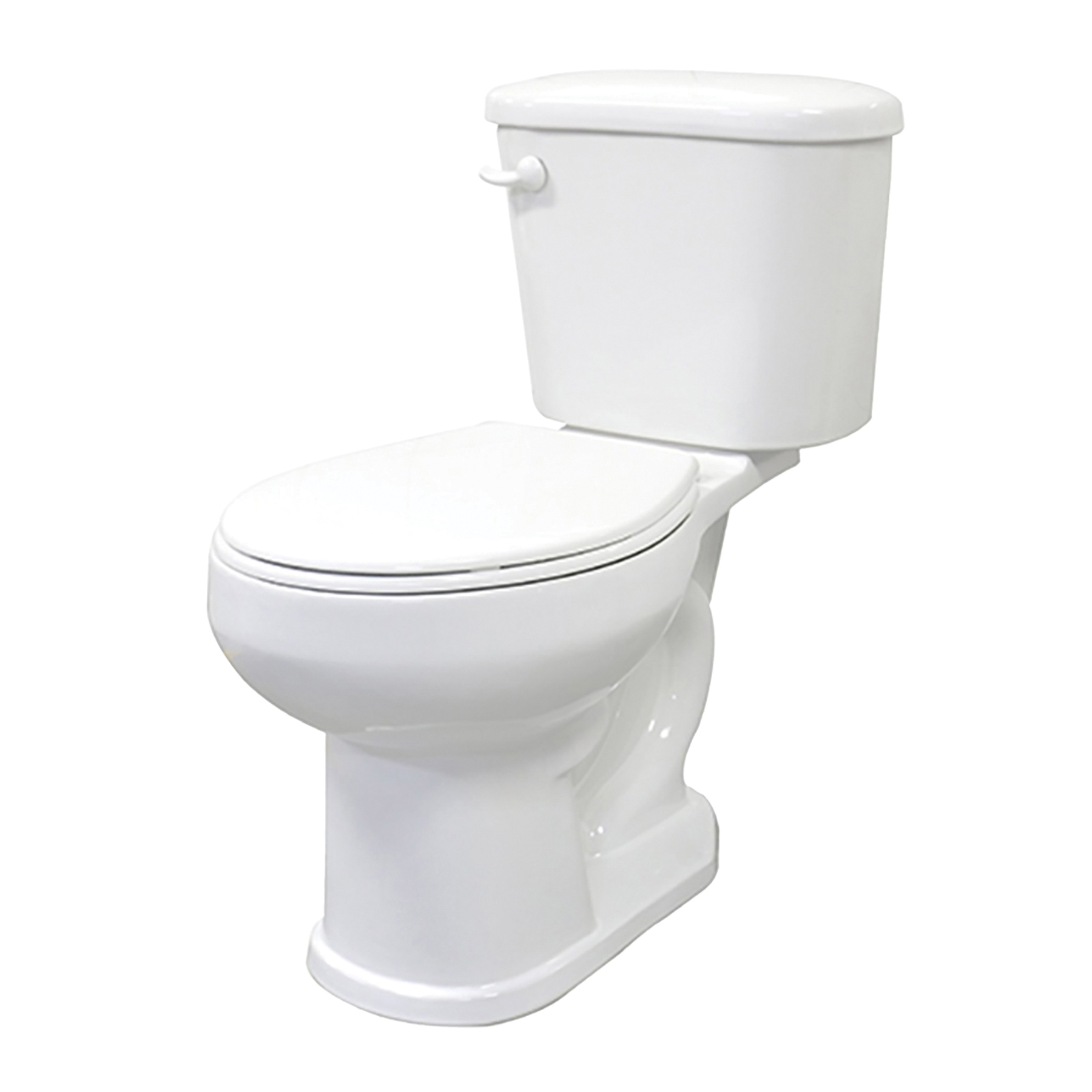 J0052013120 Toilet, Round Bowl, 1.6 gpf Flush, 15 in H Rim, White