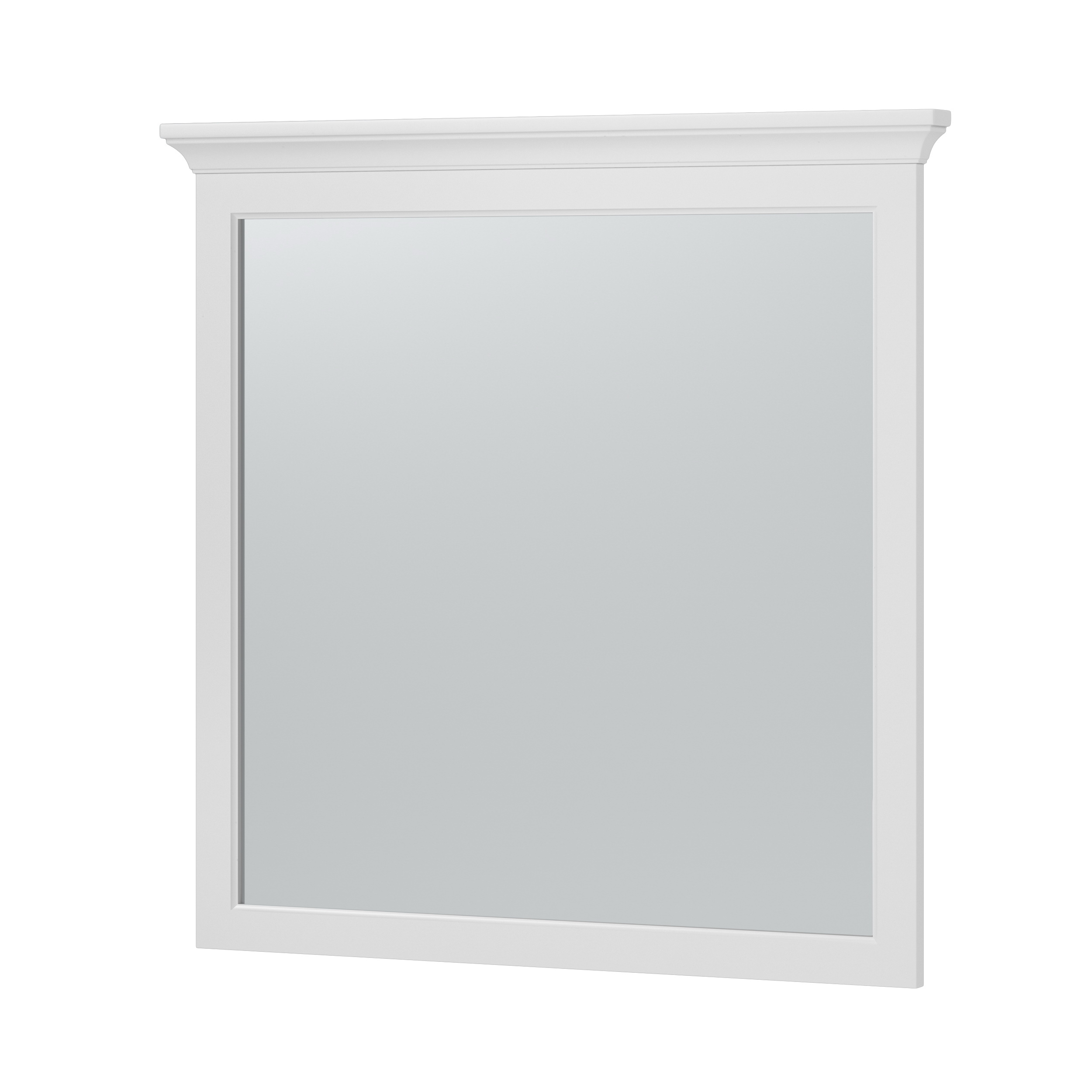 Hollis Series HOWM3232 Framed Mirror, 32 in L, 32 in W, White Frame