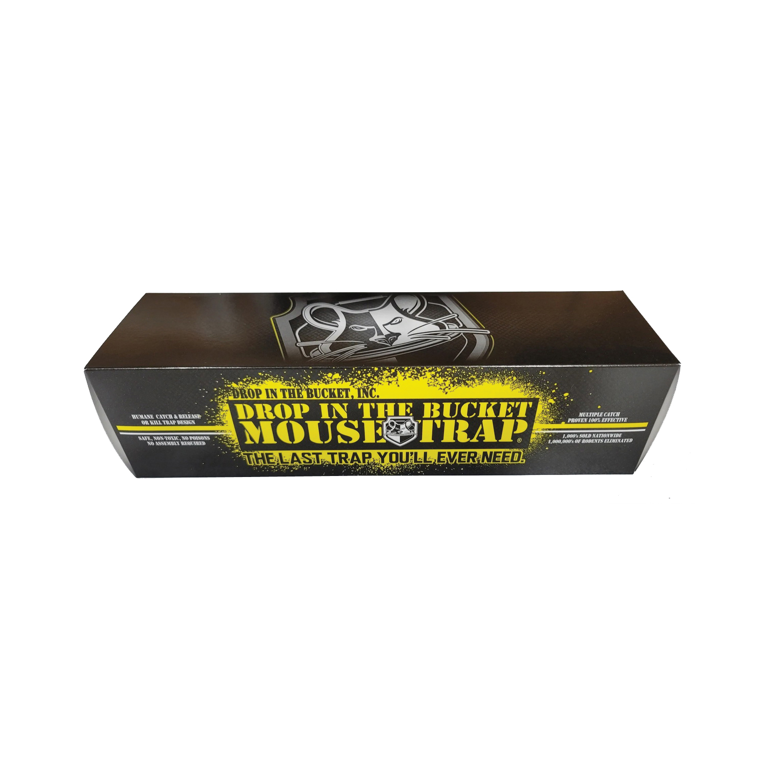 Animal Trap, Drop in The Bucket Mouse Trap, 3-1/2 in L, 12 in W, 3-1/2 in H - 1