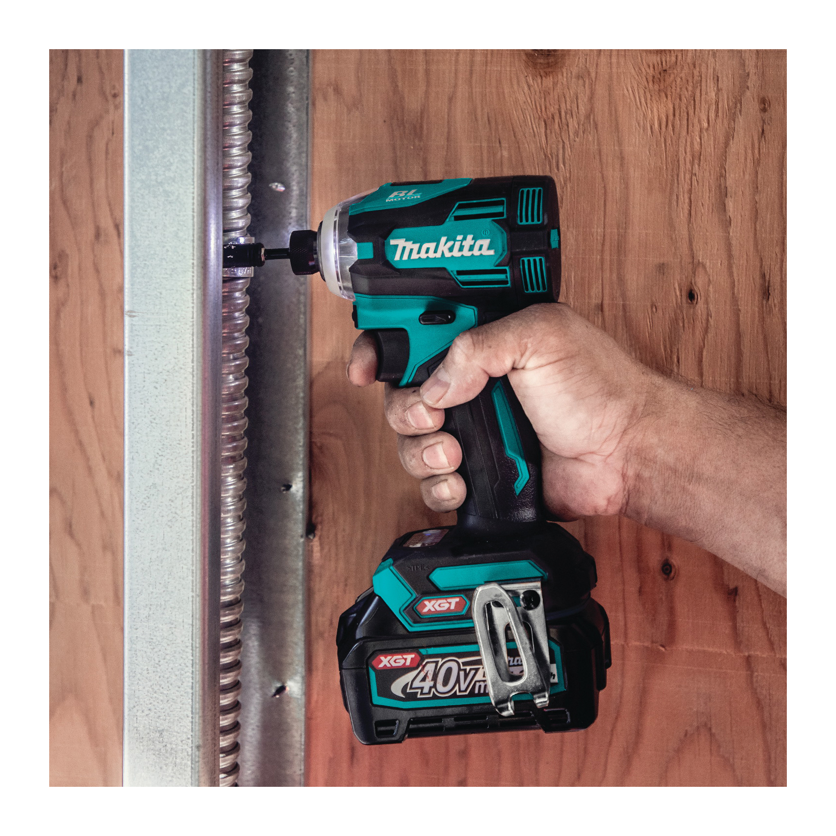 Makita XGT GDT01D Impact Driver Kit, Battery Included, 40 V, 2.5 Ah, 1/4 in Drive, Hex Drive - 5