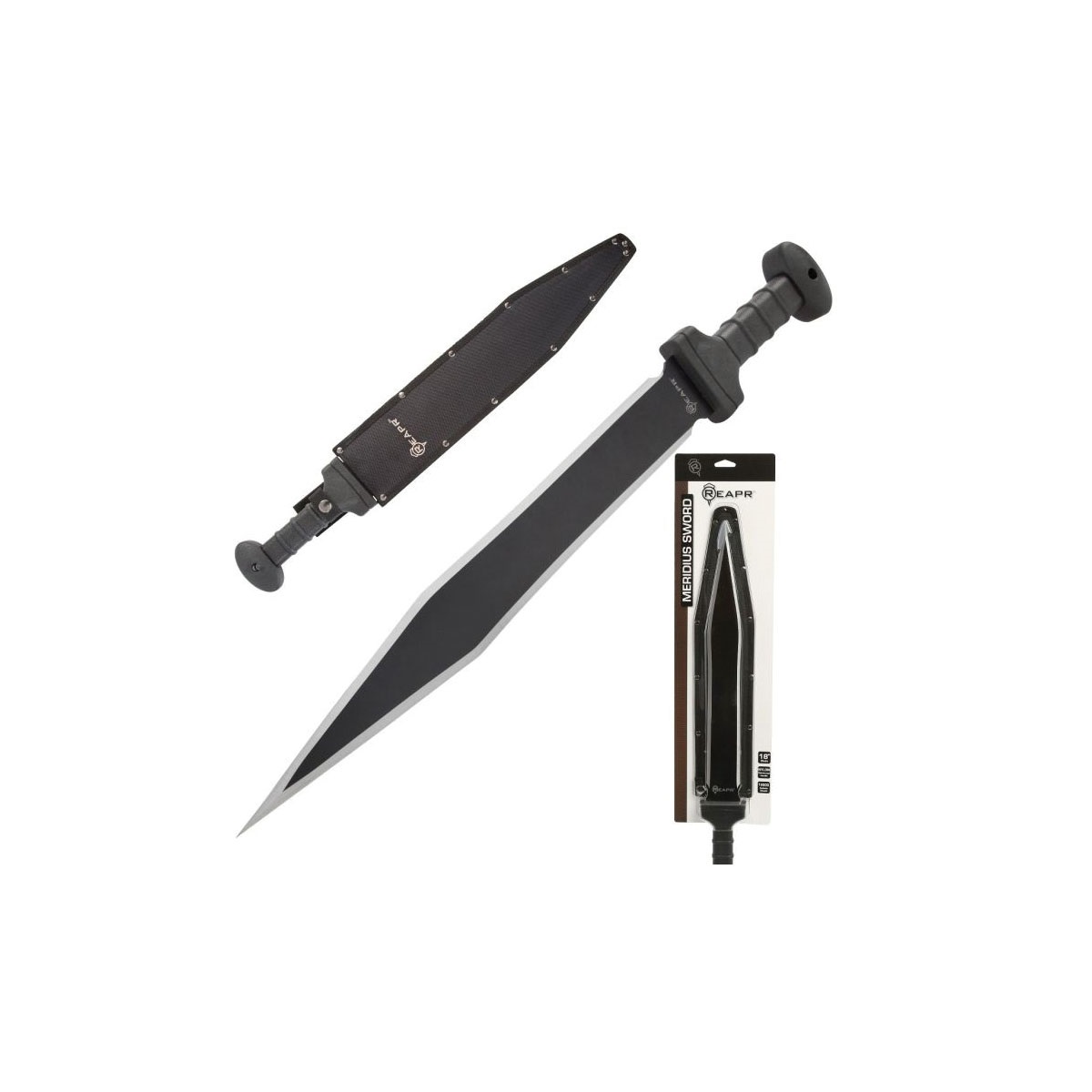 Reapr 11005 Meridius Sword, 25 in OAL, 18 in Blade, Stainless Steel Blade, Double-Edge Blade, Nylon Handle - 4