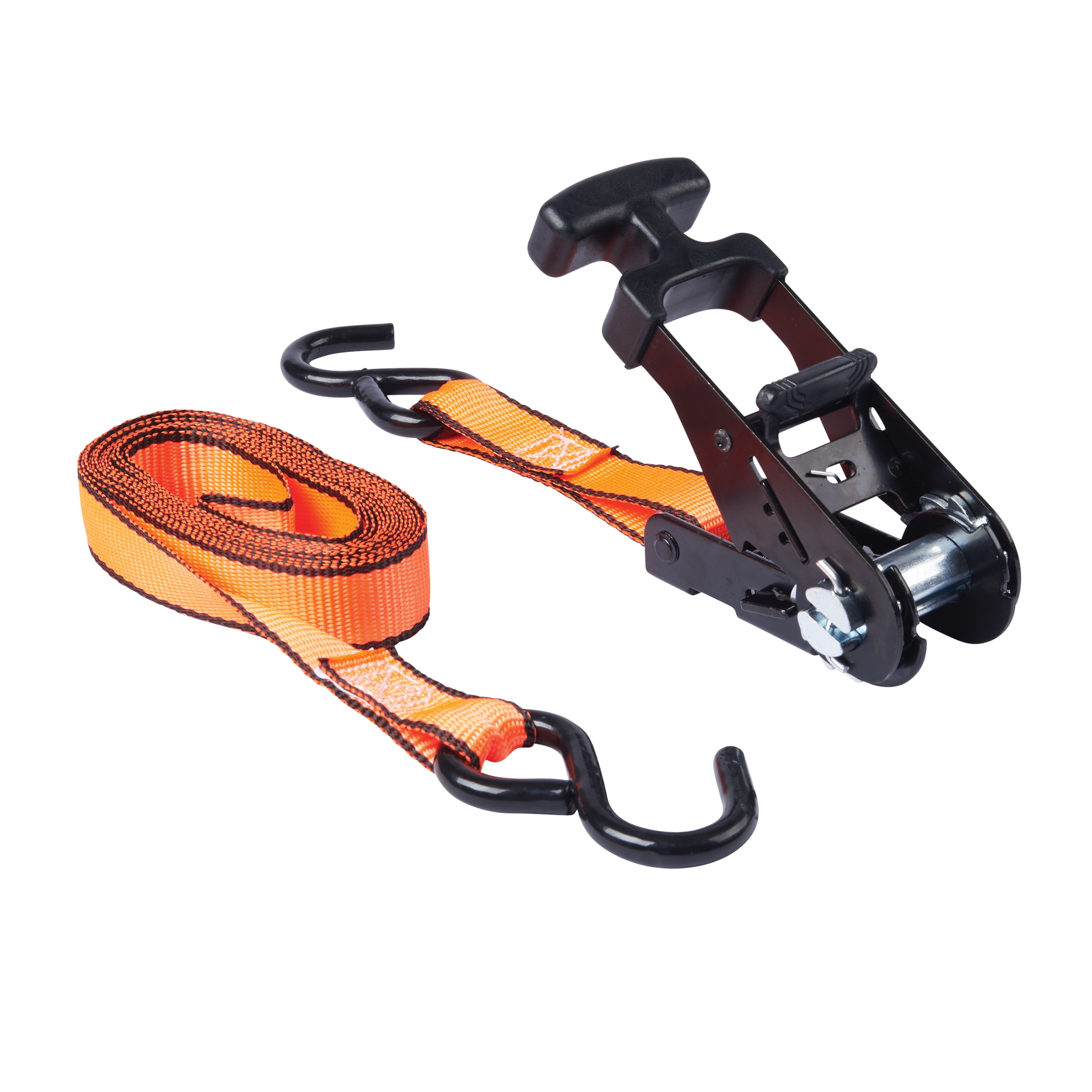 Keeper 85404 Tie Down Strap, 1 in W, 12 ft L, Hi-Viz Orange, 500 lb Working Load, S-Hook End - 3