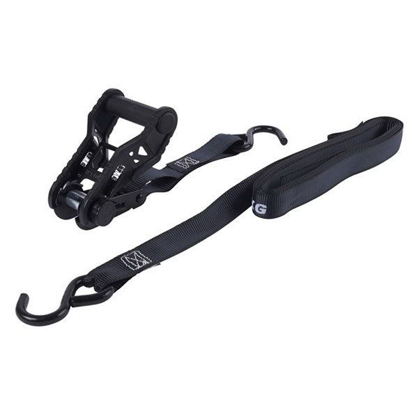 Keeper 85454 Tie-Down, 1 in W, 14 ft L, Black, 500 lb Working Load, S-Hook End, 2/PK - 2