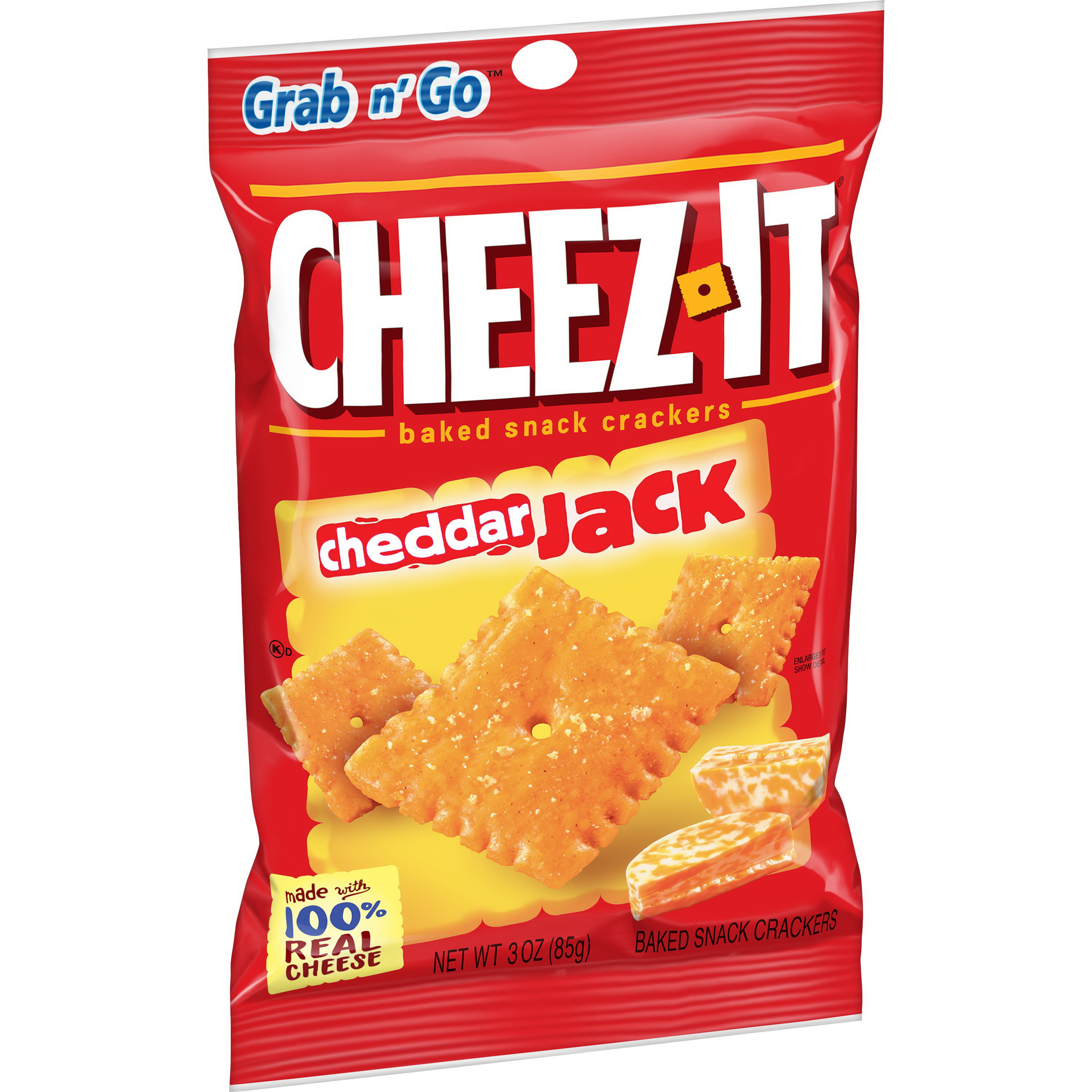 Cheez-It 615328 Snack Cracker, Cheddar Jack, 3 oz