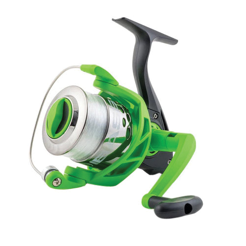 Ready2Fish R2F4-BA/S Bass Spinning Combo Kit, 6 ft 6 in L Rod, Split EVA Handle, Blue/Green - 3