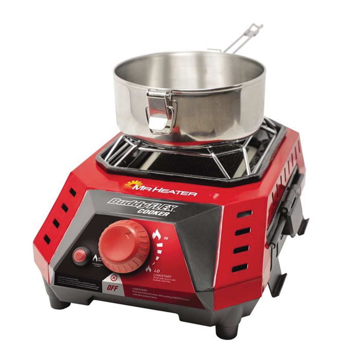 Mr. Heater Buddy Flex, infini-variable Series MH8CFLEX Buddy Flex, 1-Burner, Propane, 5000 to 8000 Btu, Steel