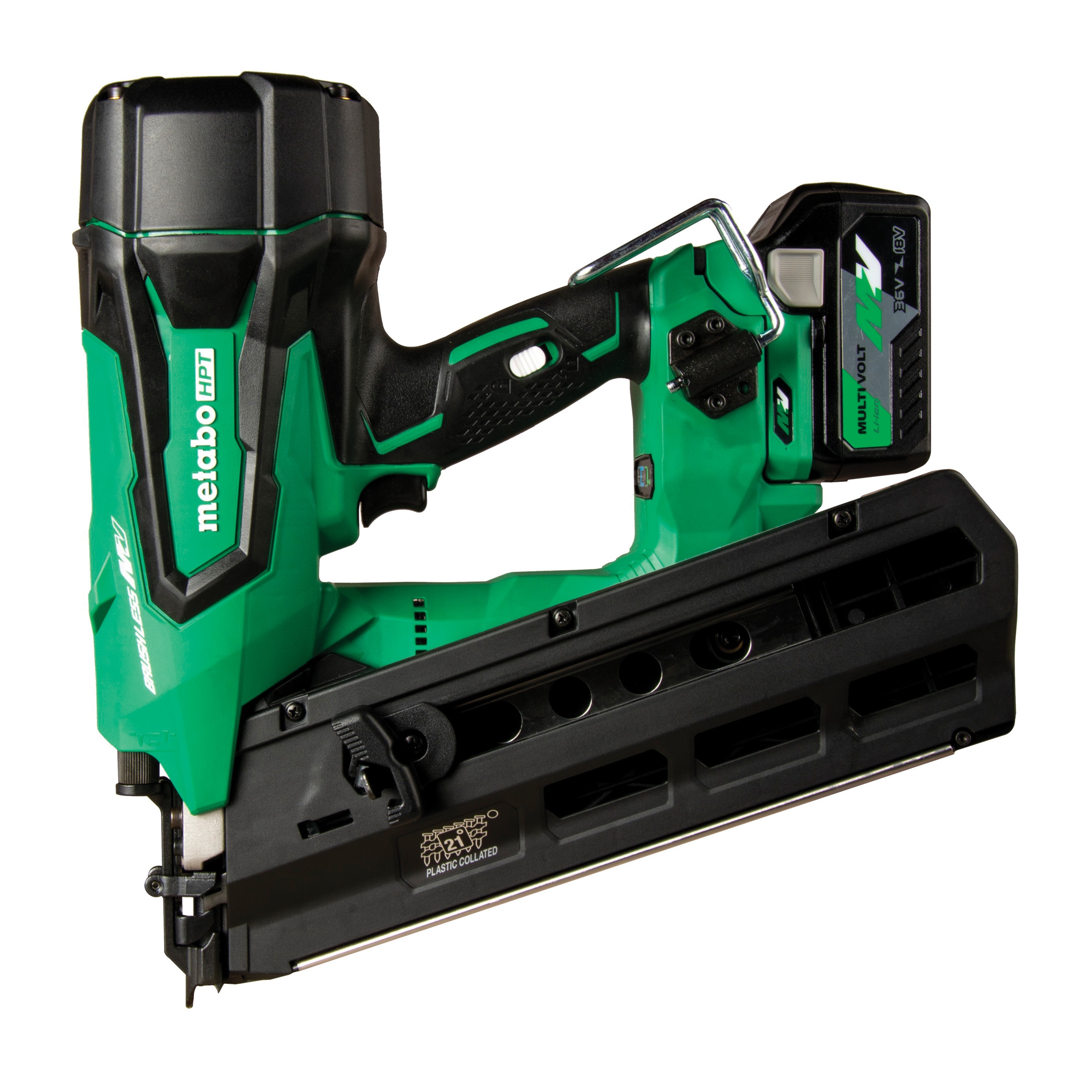 NR3690DRM Cordless Framing Nailer, Battery Included, 36 V, 2.5 Ah, 37 Magazine, 21 deg Collation