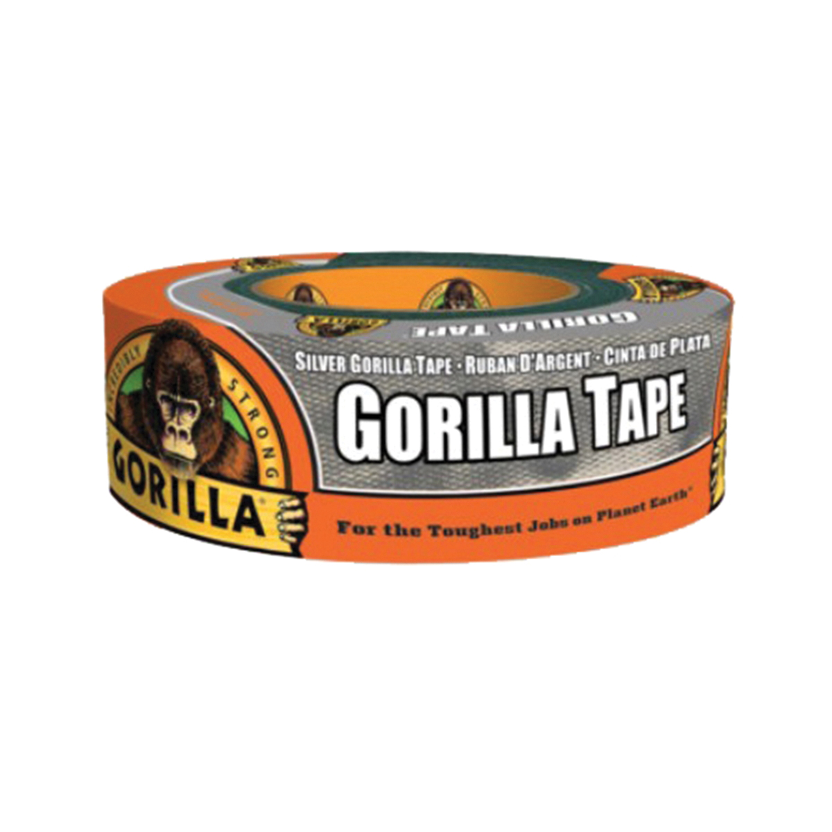 105680 Duct Tape, 30 yd L, 2.88 in W, Polyethylene-Coated Cloth Backing, Silver