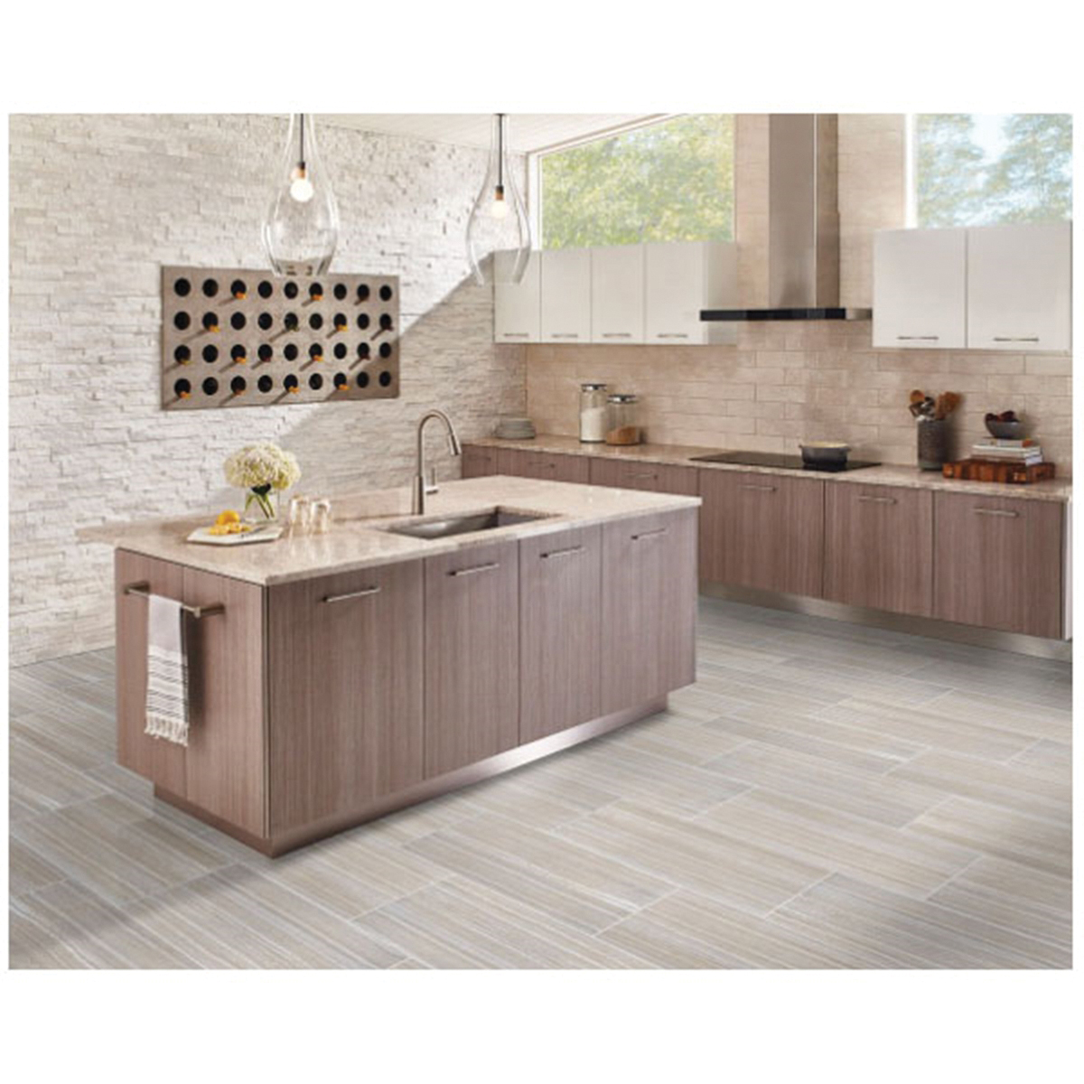 Essentials Ceramic Tile, Msi, 12 in W x 24 in L, Rectified Edge, - 3