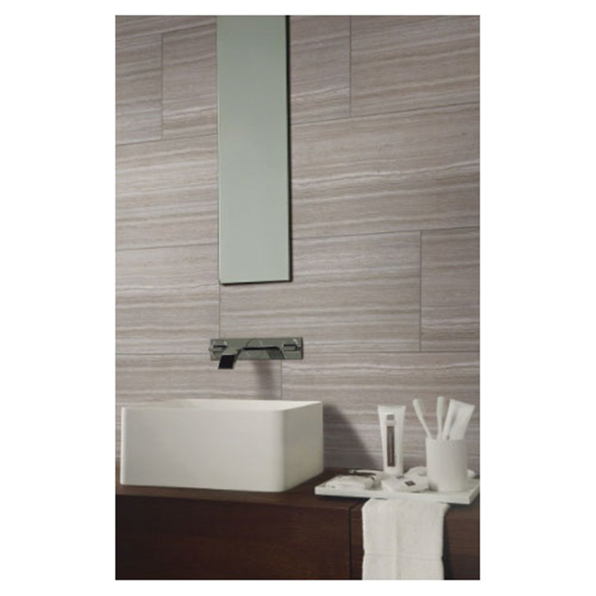 Essentials Ceramic Tile, Msi, 12 in W x 24 in L, Rectified Edge, - 4
