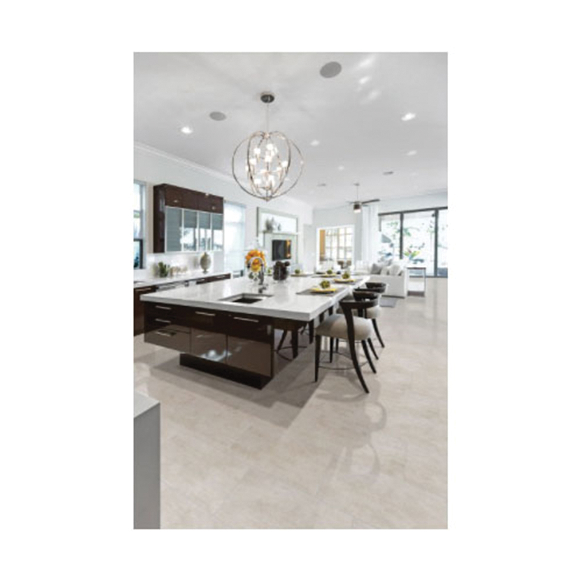 Gridscale Ceramic Tile, Msi, 12 in W x 24 in L, Rectangular Pattern, Beige - 2