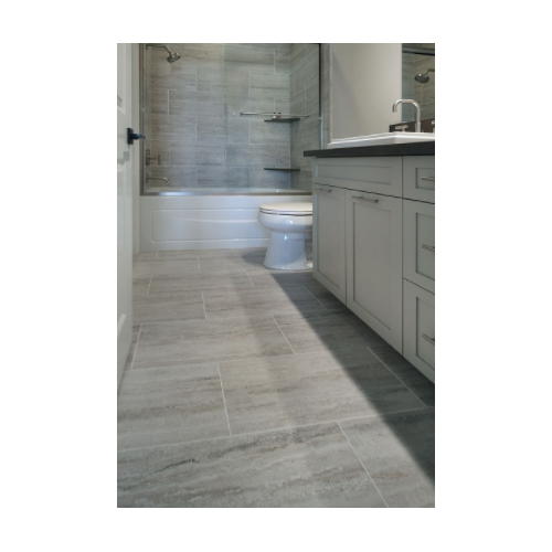 Veneto Porcelain Tile, Msi, 12 in W x 24 in L, Pressed Edge, White - 2