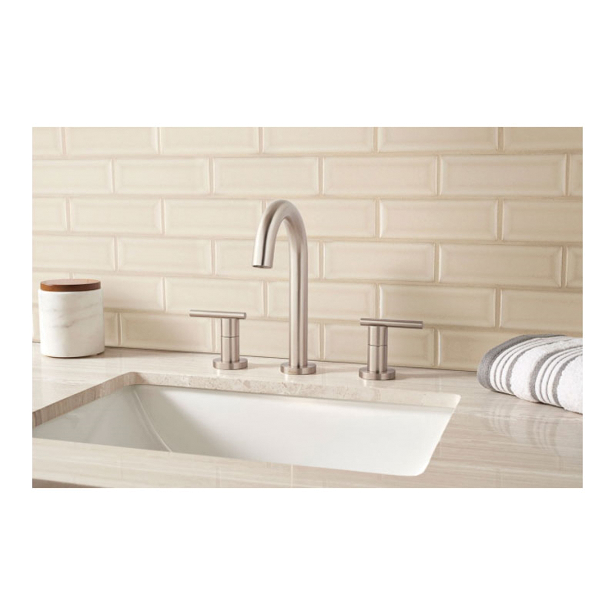 Wall Tile Mosaic, Msi, 2 in W x 6 in L, Beveled Edge, Ceramic, Antique White, Gloss - 2