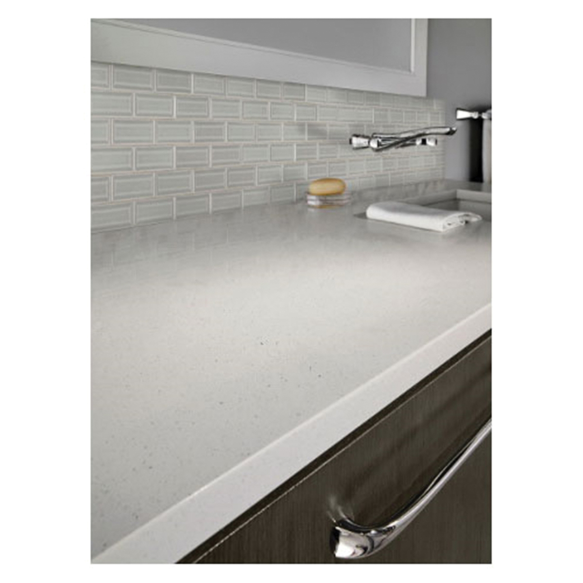 Morning Fog Subway Wall Tile, Msi, Porcelain Ceramic, 12 in L, 12 in W - 2