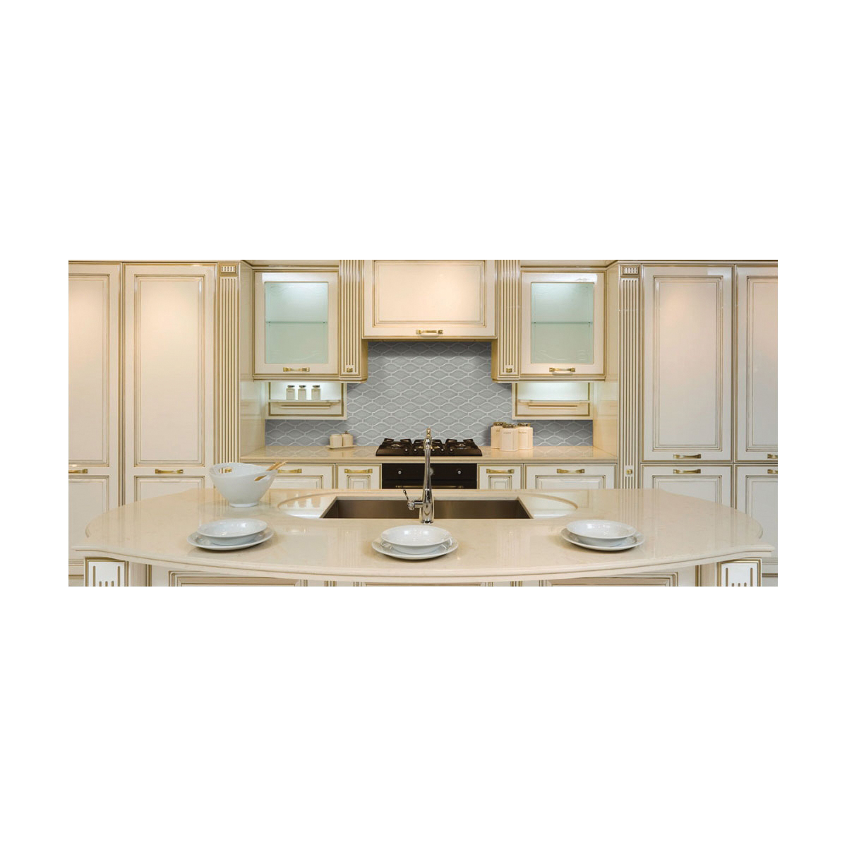 Highland Park Mosaic Tile, Msi, Ceramic Porcelain, Contemporary, 14 in L, 11 in W - 3