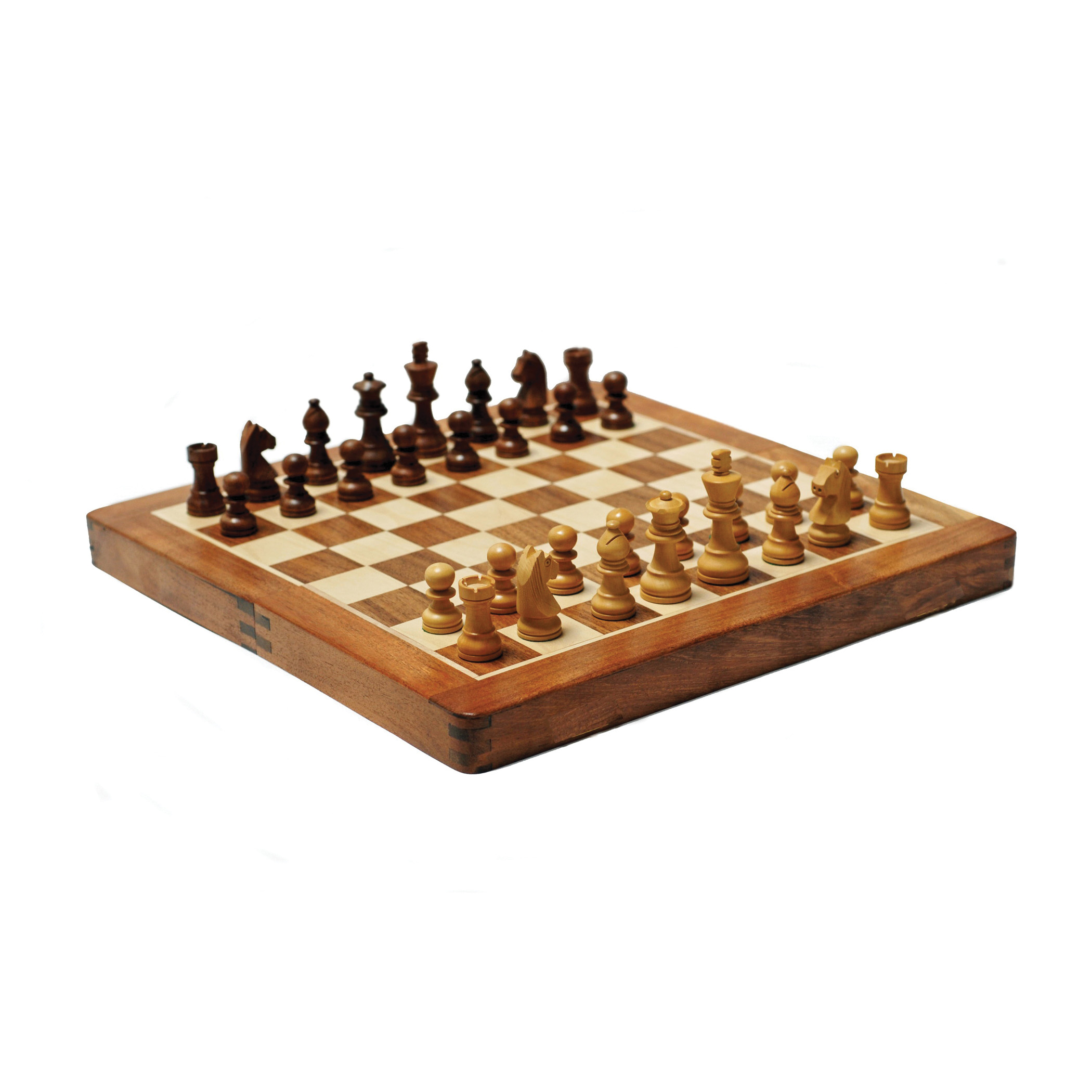 We Games 104407 Magnetic Folding Chess Set, Wood