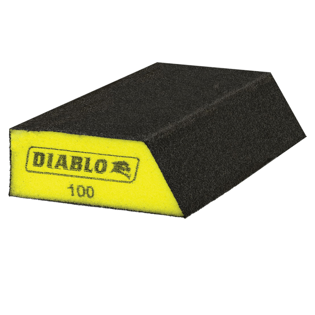 DFBLANGFIN04G Sanding Sponge, 5 in L, 3 in W, 100 Grit, Fine, Aluminum Oxide Abrasive