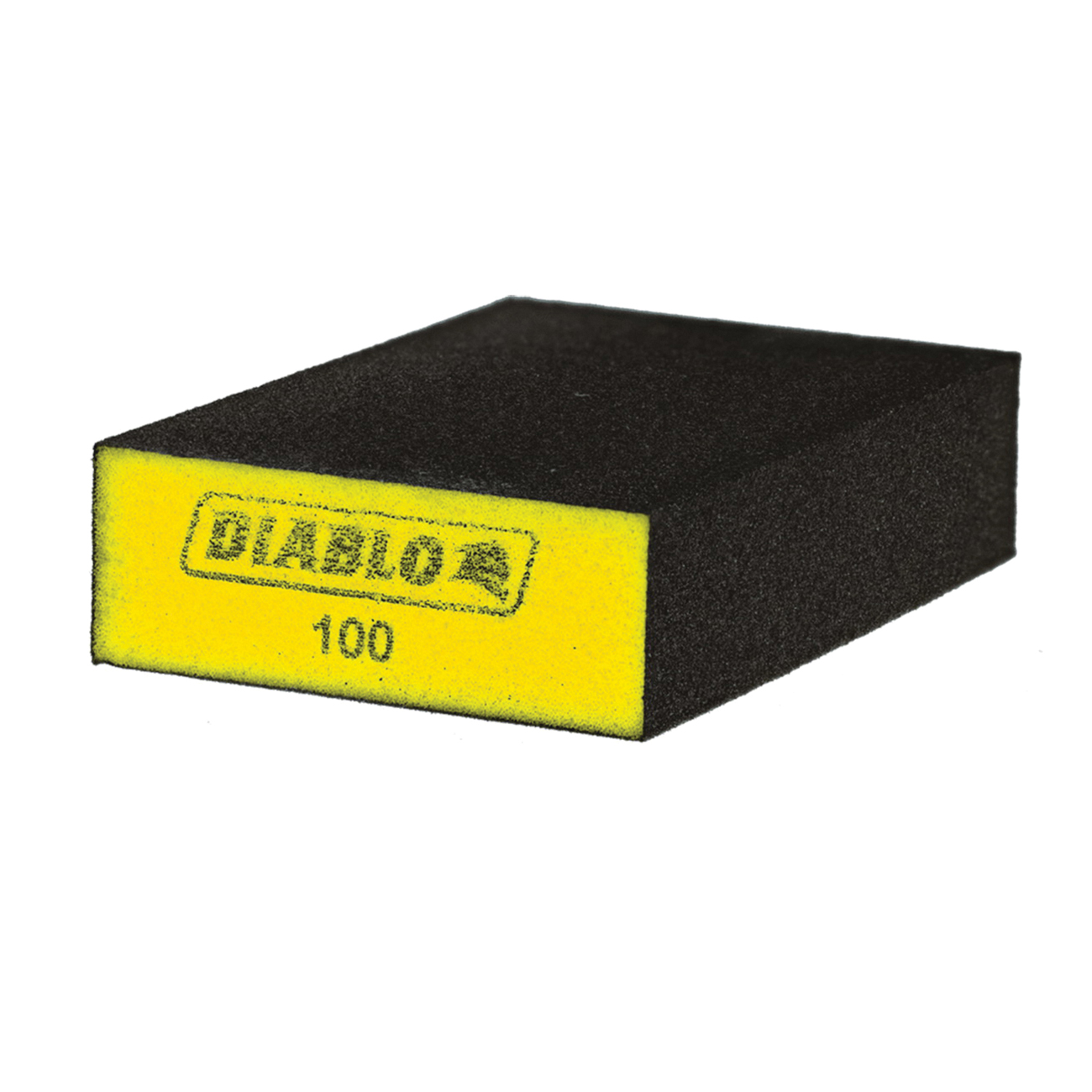 DFBLBLOFIN01G Sanding Sponge, 5 in L, 3 in W, 100 Grit, Fine, Aluminum Oxide Abrasive