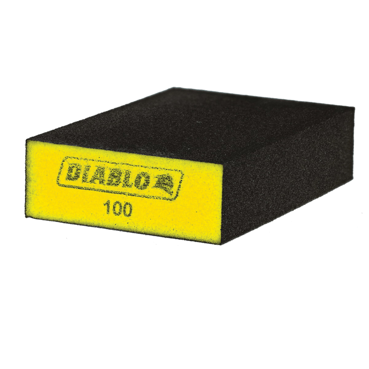 DFBLBLOFIN04G Sanding Sponge, 5 in L, 3 in W, 100 Grit, Fine, Aluminum Oxide Abrasive