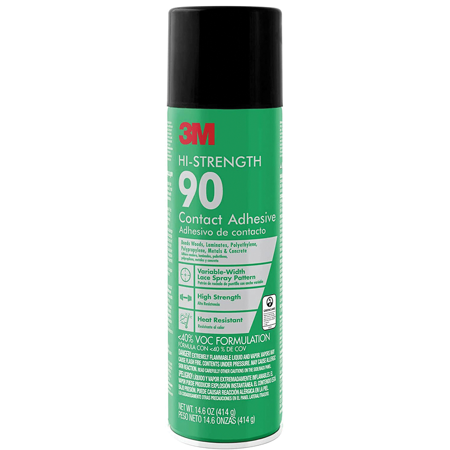 Hi Strength 90-VOC40DSC Spray Adhesive, Fruity, Sweet, Colorless, 14.6 oz Aerosol Can