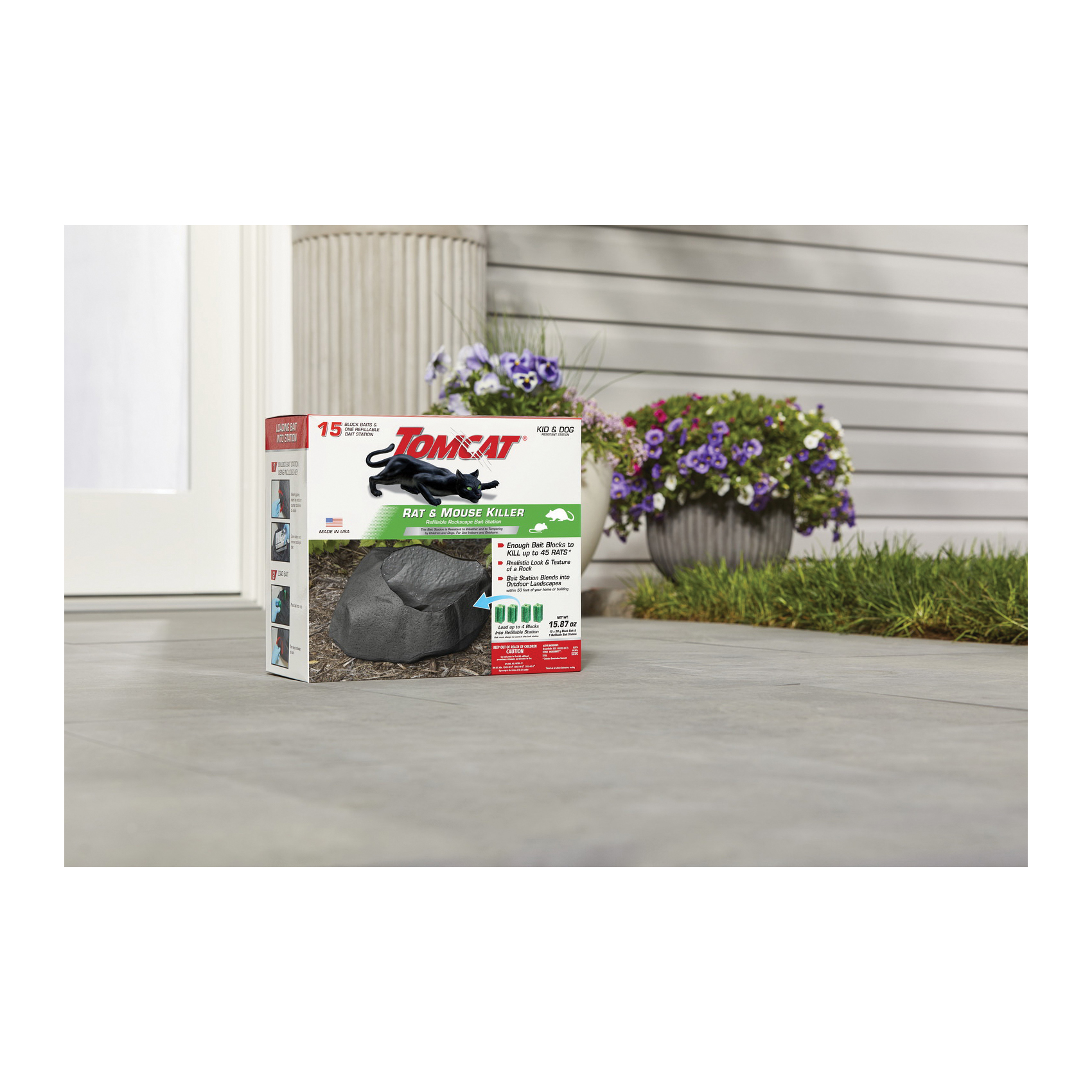 Rockscape Bait Station, Tomcat, 45 Rats Bait - 2