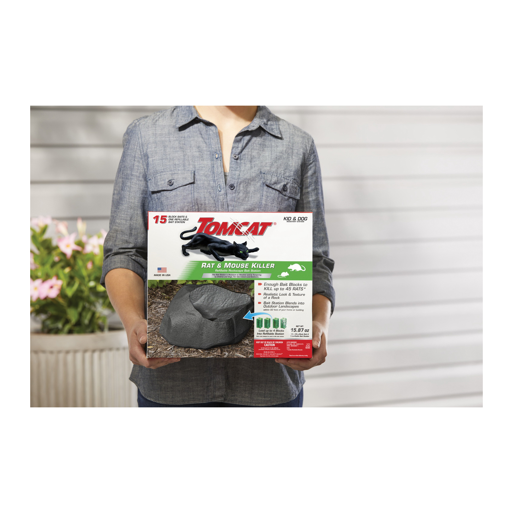 Rockscape Bait Station, Tomcat, 45 Rats Bait - 3