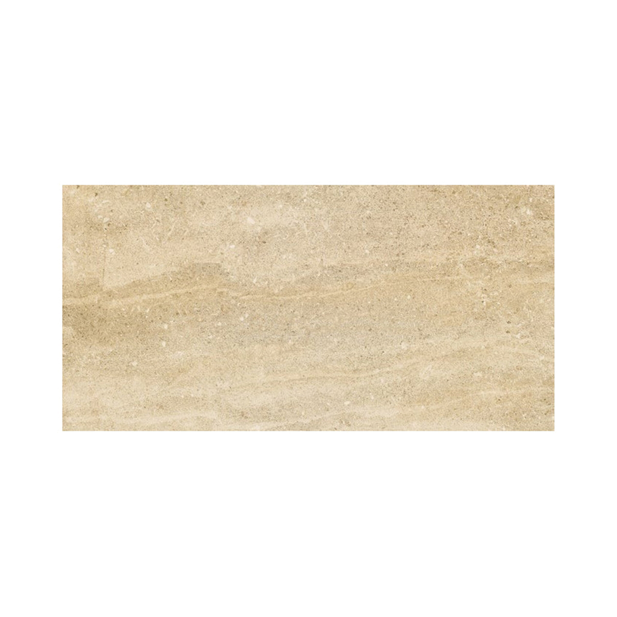 POTENZA F12POTEFA1224V Porcelain Tile, 12 in L Tile, 24 in W Tile, Pressed Edge, Fawn