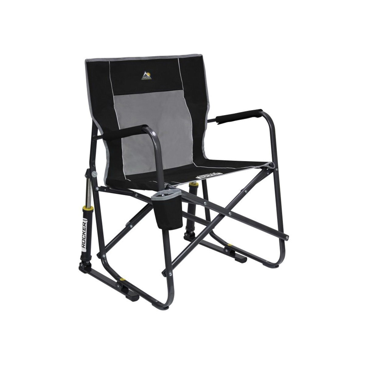 GCI Outdoor Freestyle Rocker 371147 Camping Rocking Chair with Side Table, 25 in OAW, 24 in OAD, 34.8 in OAH - 1