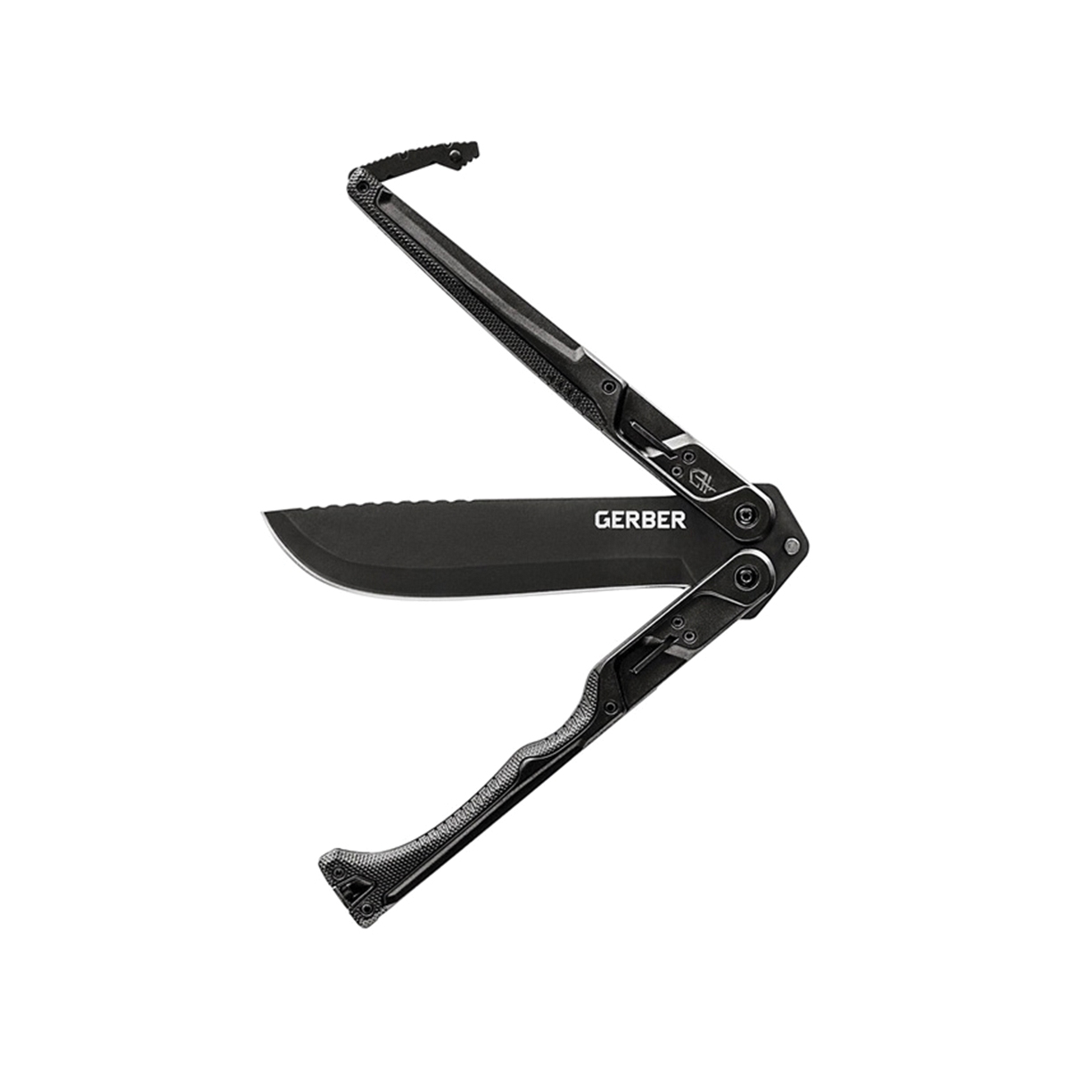 Gerber Doubledown Series 30-001530N Pocket Knife, 6-3/4 in L Blade, Steel Blade, Black Handle - 3