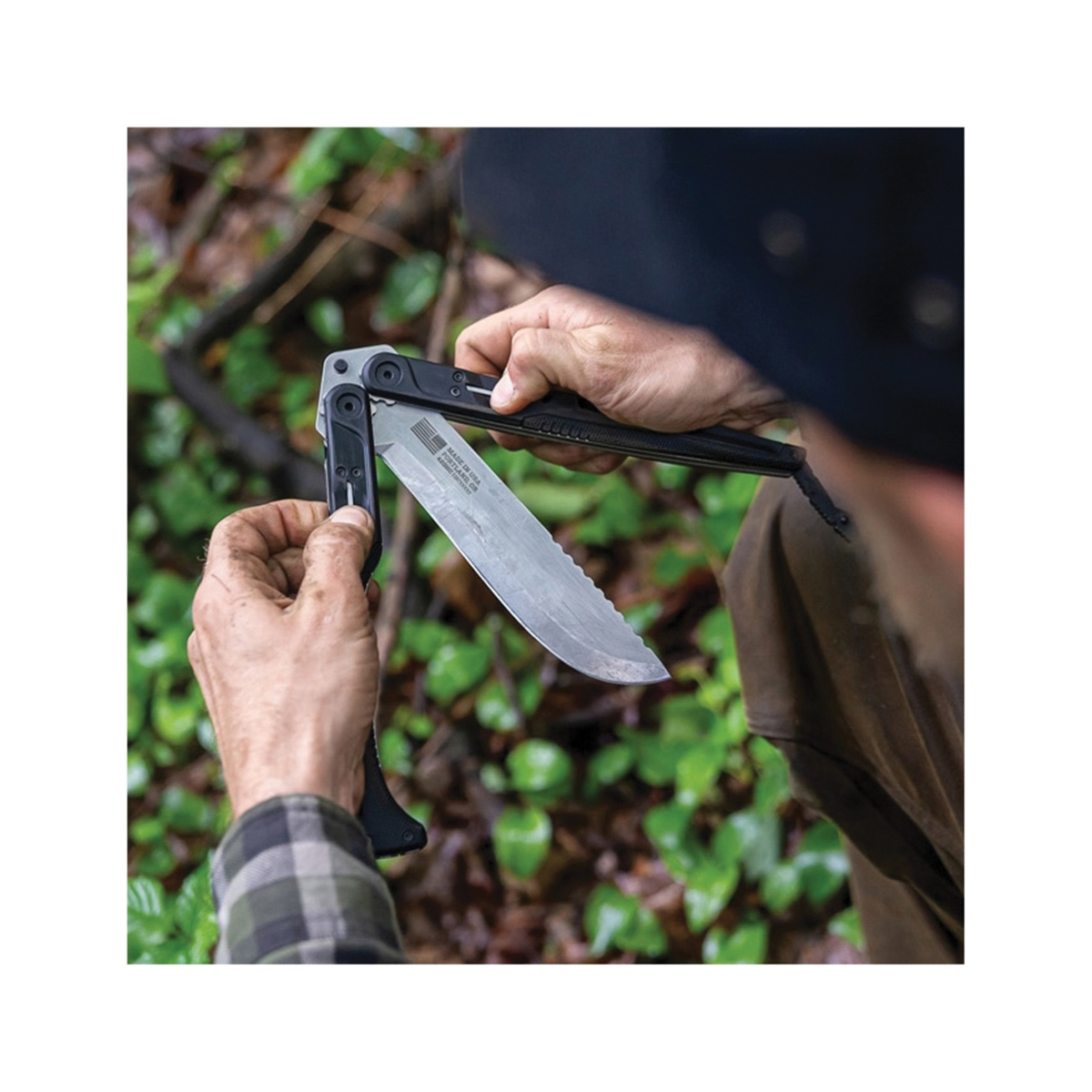 Gerber Doubledown Series 30-001530N Pocket Knife, 6-3/4 in L Blade, Steel Blade, Black Handle - 5