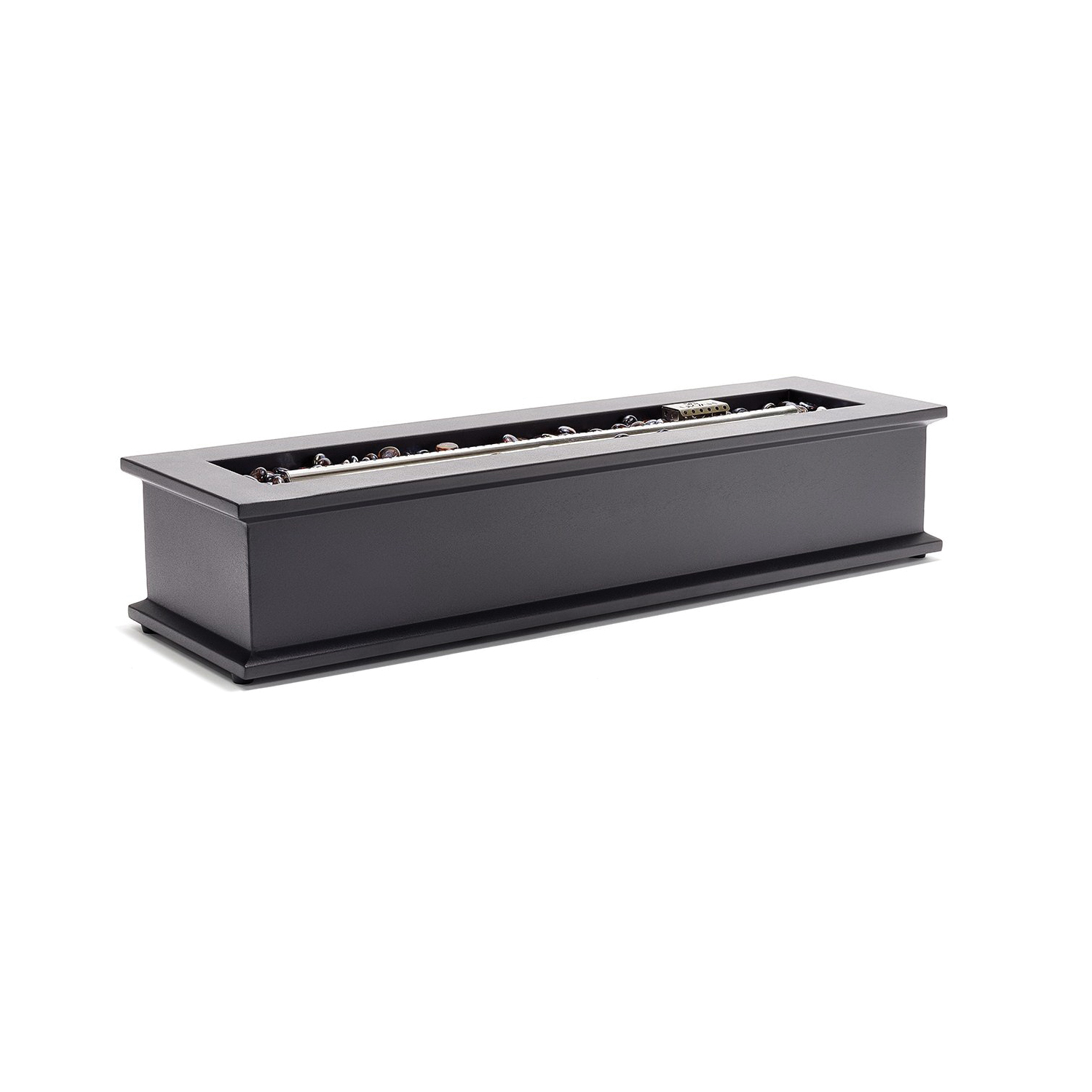 Ukiah Loom X TK-1015-LX Table Top Fire Pit, 28 in OAW, 6 in OAD, 9 in OAH, Rectangular, Liquid Propane, Steel - 2