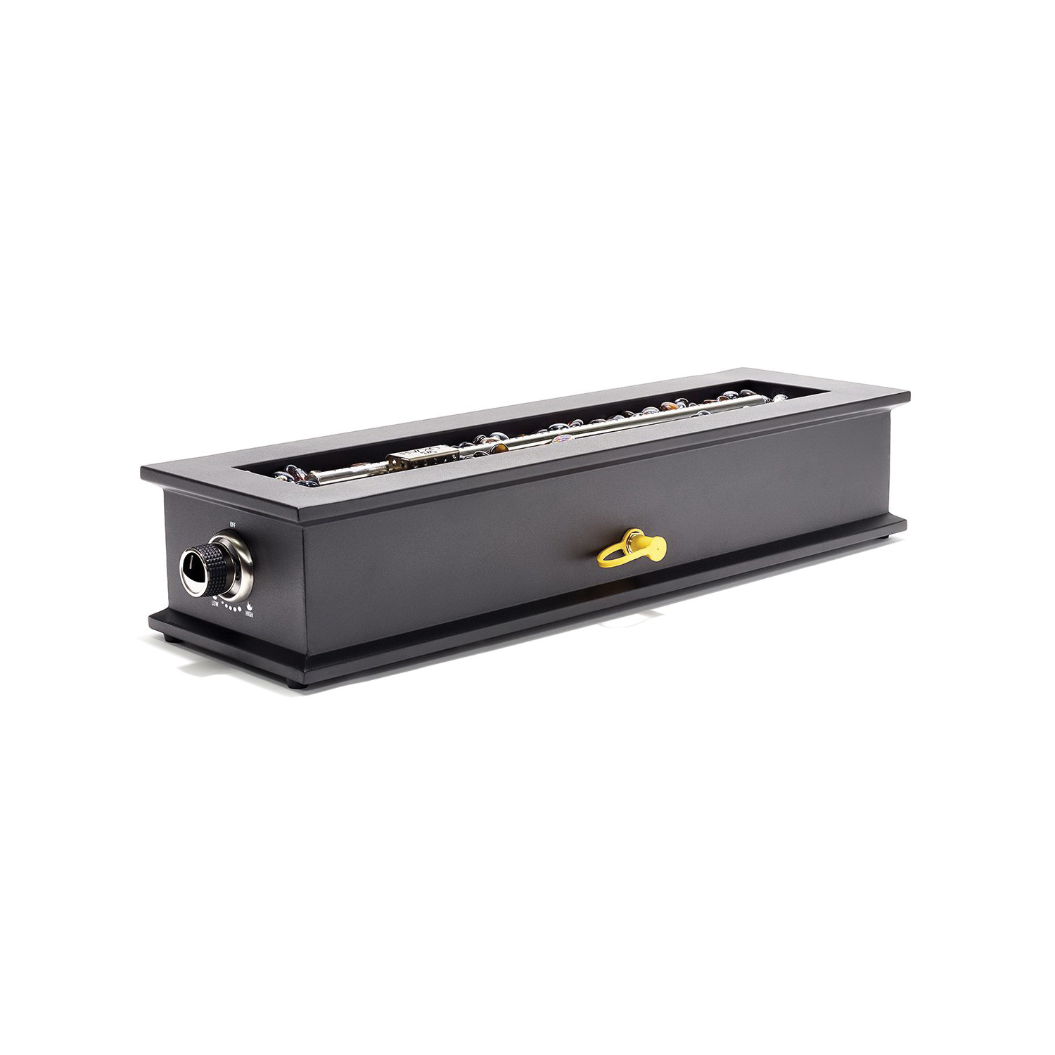 Ukiah Loom X TK-1015-LX Table Top Fire Pit, 28 in OAW, 6 in OAD, 9 in OAH, Rectangular, Liquid Propane, Steel - 5