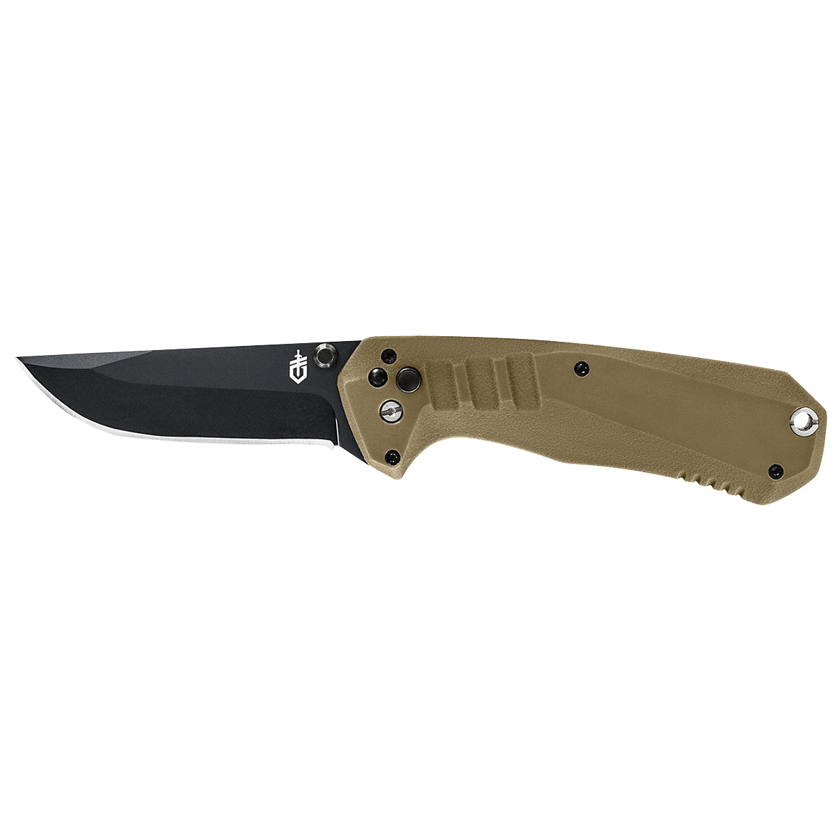 31-003571 Haul Pocket Knife, 3.1 in L Blade, Stainless Steel Blade, Coyote Brown Handle