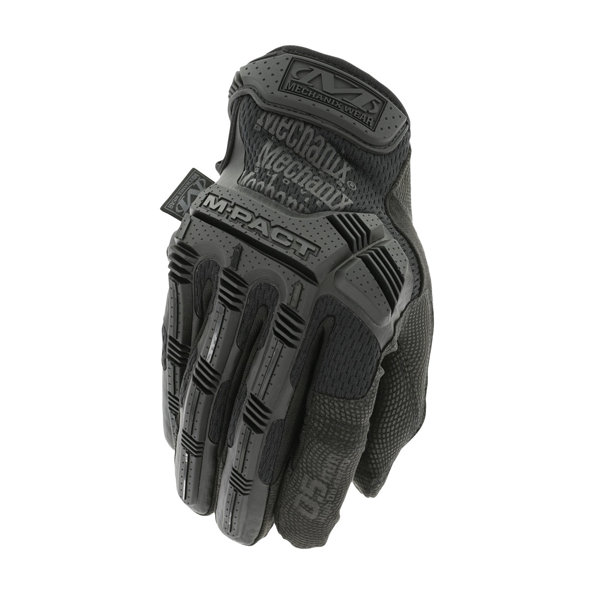 M-Pact Series MPSD-55-011 Tactical Gloves, XL, Full, Sweat Wipe Thumb, Hook and Loop Cuff, Covert