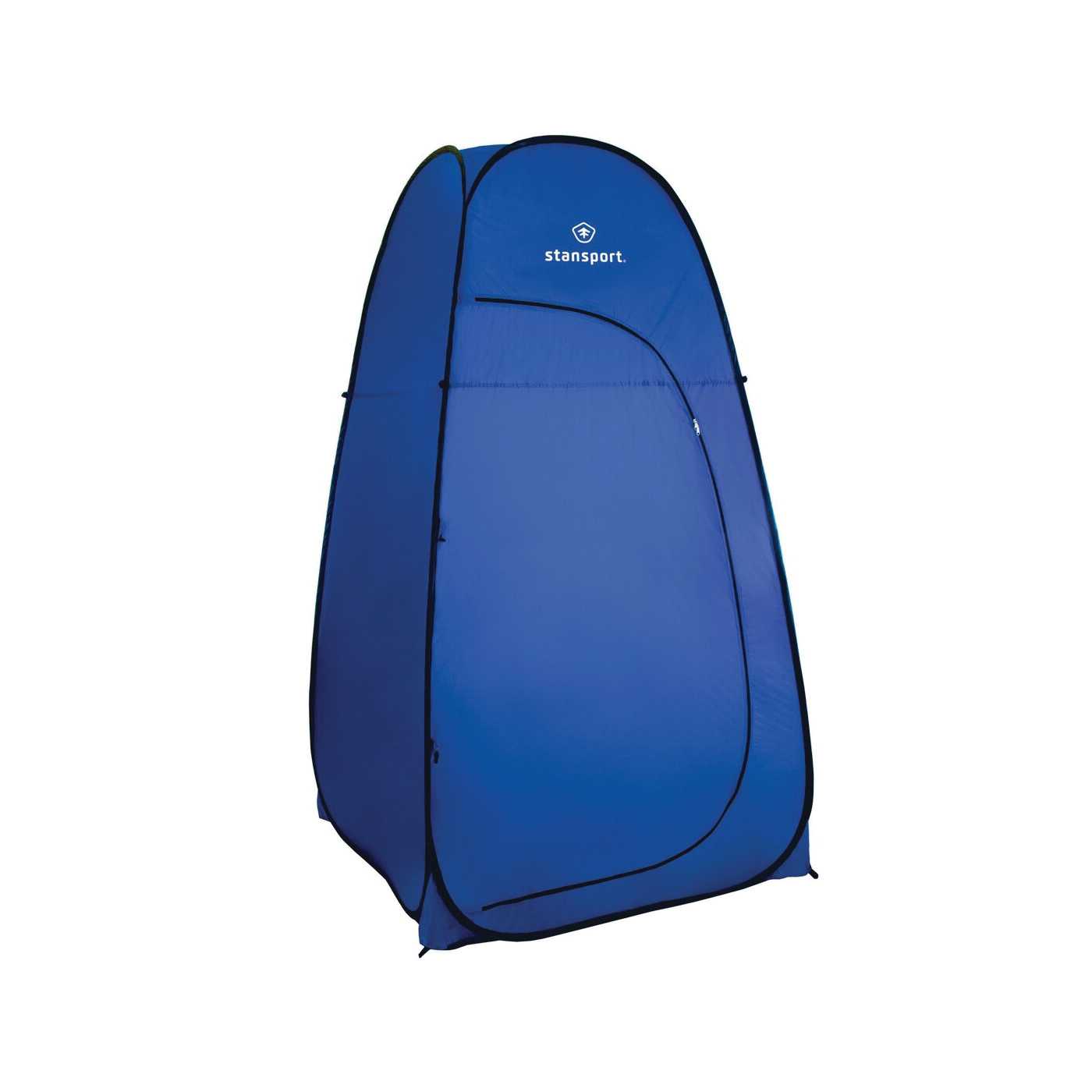 738 Pop-Up Privacy Shelter, 48 in L, 48 in W, 84 in H, Polyethylene, Blue, Polyethylene Fabric, Blue Fabric